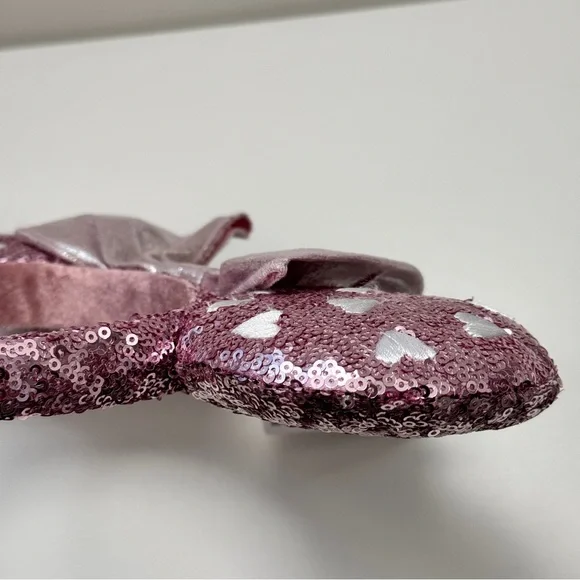 Tokyo Disney Pink Sequins Mickey Mouse Ears Hearts Bow Minnie Mouse Headband - Picture 3 of 6